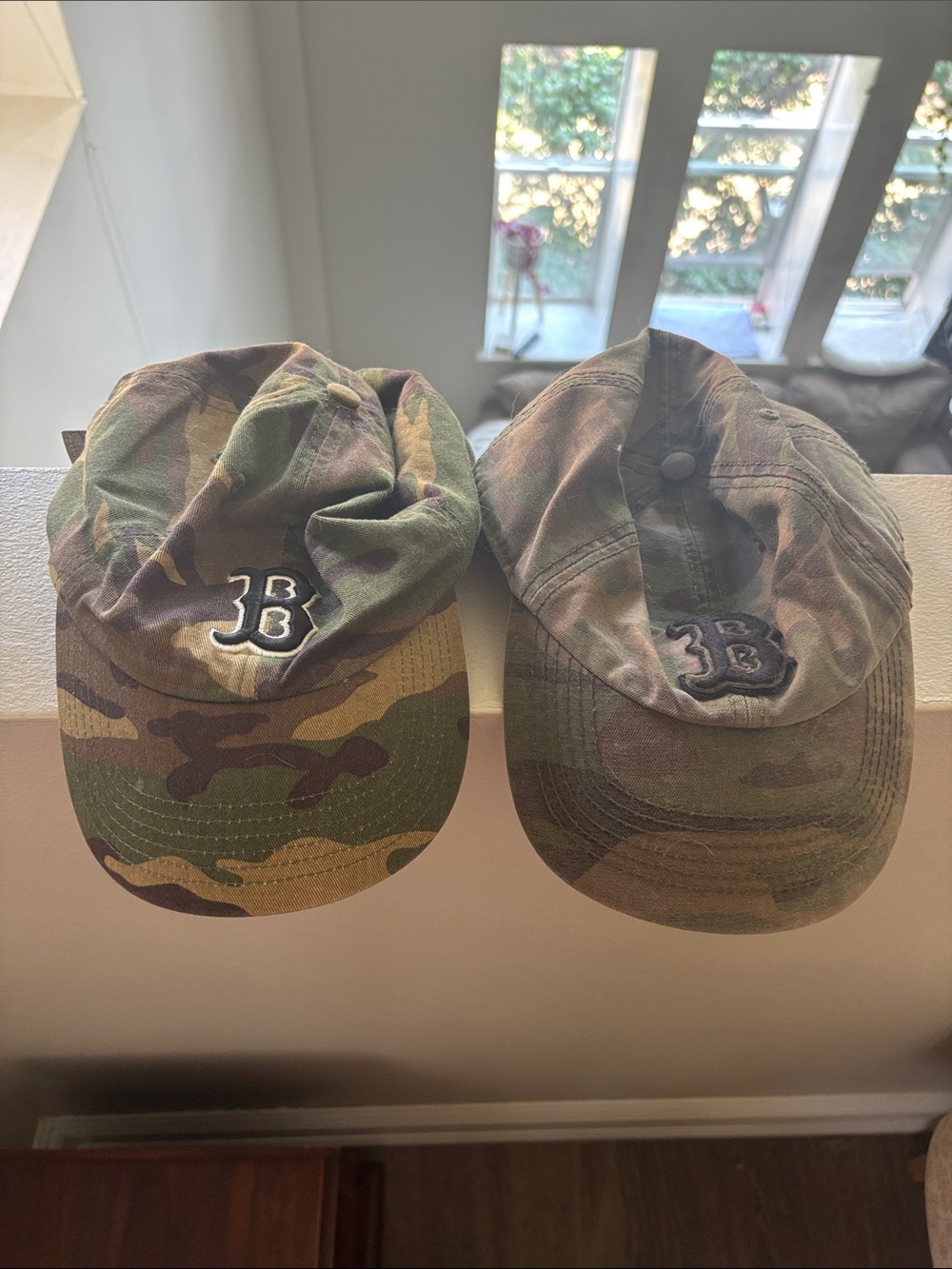 Camouflage Boston Red Sox Baseball Caps - Two- 2-Pack Medium fitted & adjustable